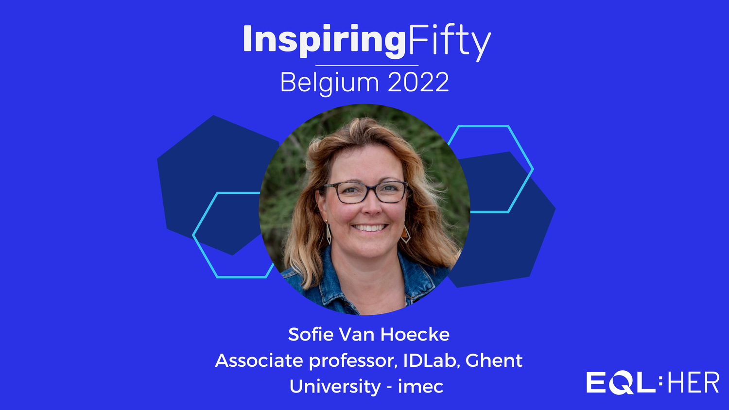 Sofie Van Hoecke one of the InspiringFifty Belgium 2022
