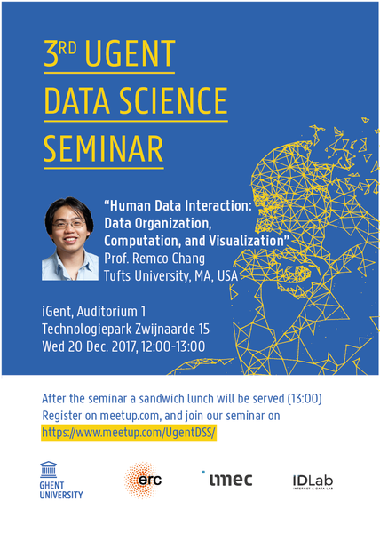 3rd UGent Data Science Seminar with Prof. Remco Chang